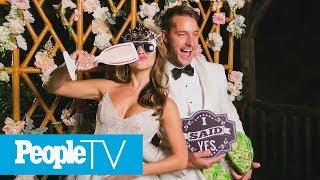 Justin Hartley & Chrishell Stause's Wedding Menu & Ombré Cake | PeopleTV | Entertainment Weekly