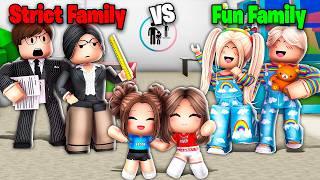 STRICT Family vs FUN Family In Roblox Brookhaven!!