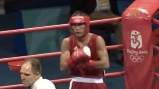 Manus Boonjumnong (THA) vs. Serik Sapiyev (KAZ) Beijing 2008 Olympic QF's (64kg)