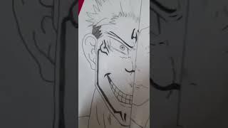 Jujutsu kaisen #Yoji itadori &  #Sukuna sketch.