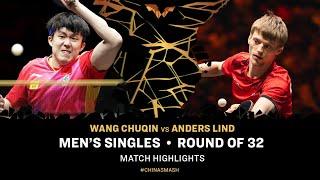 Wang Chuqin vs Anders Lind | MS R32 | China Smash 2024