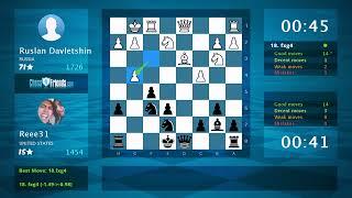 Chess Game Analysis: Ruslan Davletshin - Reee31 : 0-1 (By ChessFriends.com)