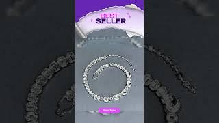 EISENBERG Delectable & Dazzling - Vintage Sparkling Crystal Clear Rhinestone Necklace and Bracele...