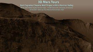 Mars Tour #26 East Coprates Chasm within Mariner Valley - Mars in 4k