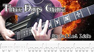 Three Days Grace - So Called Life (Guitar Cover + TABS) | [NEW SONG 2021]