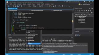 Programing in C# - 2.1 Writing your first program