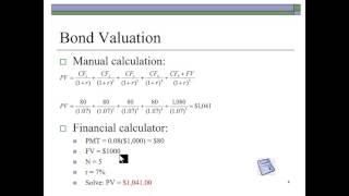 Bond Valuation - A Quick Review