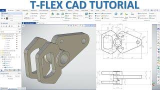 T-FLEX CAD Tutorial #4 | 3D Model Basic Beginners