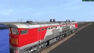 Запуск подвижного состава в trainz simulator 2012 #2 "2ТЭ10М-3171"