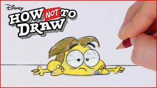 Cricket Green Cartoon Comes to Life!   | How NOT To Draw: Cricket Green | @disneychannel