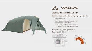 Instruction Manual VAUDE Allround Taurus XT 4P ️| VAUDE