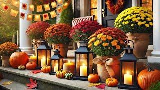 Golden Harvest: Elegant Pumpkin Décor for Fall, decor, Seasonal Decoration Ideas,Thanksgiving decor