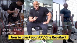 How to check your PR / One Rep Max? | Mukesh Gahlot #youtubevideo