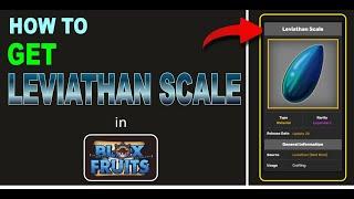 How to get Leviathan Scale in BLOX FRUITS | Leviathan Boss Hunting Guide in BF