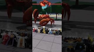 Mr crab gets obliterated  #roblox #tsb #shorts