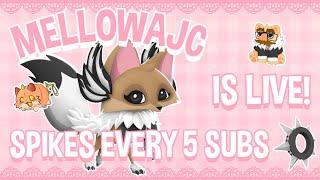 [Pt.1]  Animal Jam Stream |  Spikes Giveaways! | Black Long Collar @ 4.7K |  !howtoenter