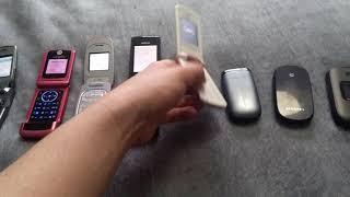 Flip Phone Collection (as of 10 March 2020)