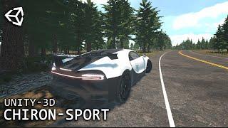 Unity Racing Game Demo - Bugatti Chiron Supersport (Realistic Engine Sound)