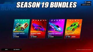 Showcasing *NEW* Season 19 Bundles In Rocket League - Rocket League Season 19 Update