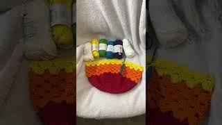 So far so good. Quick and easy! #OnHolidaywithHobbii #crochet #crochetbag #rainbow #sponsored