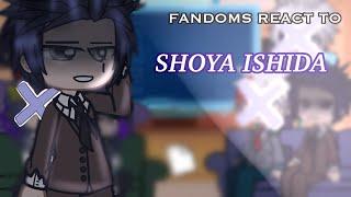 || FANDOMS REACT TO SHOYA ISHIDA || asv || put in 2x speed! || atsulucslay ||