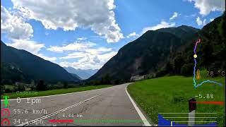 60 minute Indoor Cycling Workout Antholz Valley Italy with Speed Display 4K Video