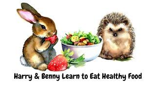 Harry and Benny Learn to Eat Healthy Food | Educational Storytelling | Audiobook | Bedtime story