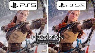 Horizon Forbidden West PS5 vs PS5 Pro Graphics Comparison