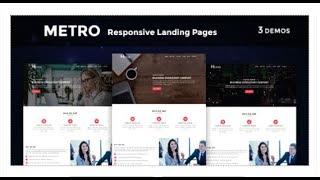 Metro - Multipurpose Responsive HTML Landing Pages | Themeforest Templates