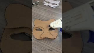 Making a cardboard mask because WHY NOT!  {#therian #quadrobics #theriangear #fypシ #therianmask}