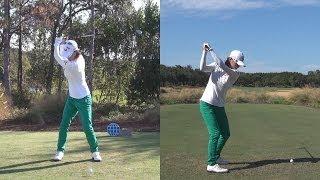 NA YEON CHOI - SYNCED DRIVER GOLF SWING FROM CME DTL & FACE ON - REG & SLOW MOTION 1080p HD