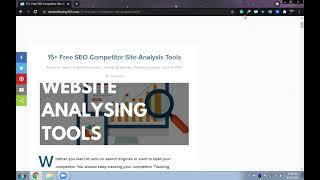 Free SEO Competitor Site Analysis Tools of 2021 |  #1 Online Competitive Analysis Tools | #PPC