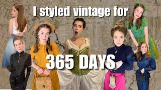 I styled a VINTAGE piece every day for an entire YEAR!!!