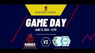 MSL FULL BROADCAST |  Cobourg Kodiaks vs Six Nations Chiefs  | June 11 2024