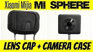 Combination lens cap and camera case for Xiaomi Mijia Mi Sphere 3.5K 360 panoramic camera