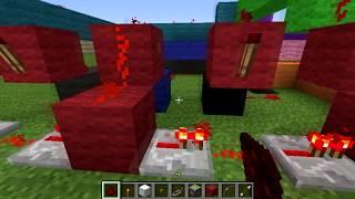 How to make a Bow and Arrow Combination Locked Piston Door [Minecraft Tutorial]