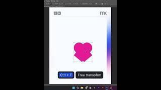 Create a heart shape in #adobe #photoshop - Quick #tutorial