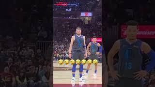 Luka Doncic reacts to his twin 