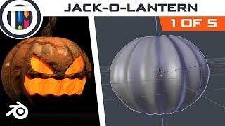 Blender Tutorial - How to make a Jack-O-Lantern - Modeling the Pumpkin [1 of 5]