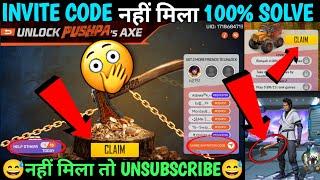 Share Invitation Code Nahin Mila Pushpa's Adventure kaise complete karen Pushpa Event kulhadi skin ?