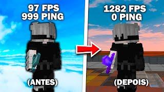 Como DIMINUIR o PING e AUMENTAR muito o FPS no MINECRAFT