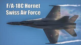 F/A-18C Hornet Swiss Air Force Full Airshow Display Saturday - Turku 2023