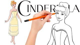 How to Draw Princess Cinderella