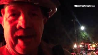Operations chief Mark Hoffmann of #OaklandFireDeparment speaks on the 3-alarm fire on Redding St  @i