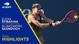 Elena Rybakina vs Aliaksandra Sasnovich Highlights | 2021 US Open Round 1