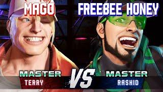 SF6 ▰ MAGO (Terry) vs FREEBEE HONEY (Rashid) ▰ High Level Gameplay