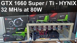 32 mh/s GTX 1660 Super / Ti with HYNIX memory - fix low hashrate