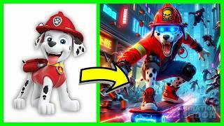PAW Patrol as CYBERPUNK Rebels | Ai Animation Kingdom 2