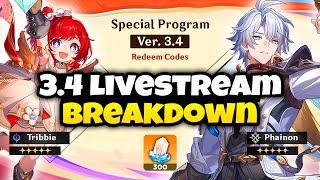 NEW UPDATE! PATCH 3.4 LIVESTREAM BREAKDOWN - BANNERS, REDEEM CODES, REWARDS - Honkai: Star Rail