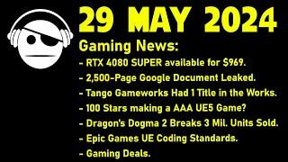 Gaming News | RTX 4080 Super | Tango Gameworks | Dragon´s Dogma 2 | Epic Games | Deals | 29 MAY 2024